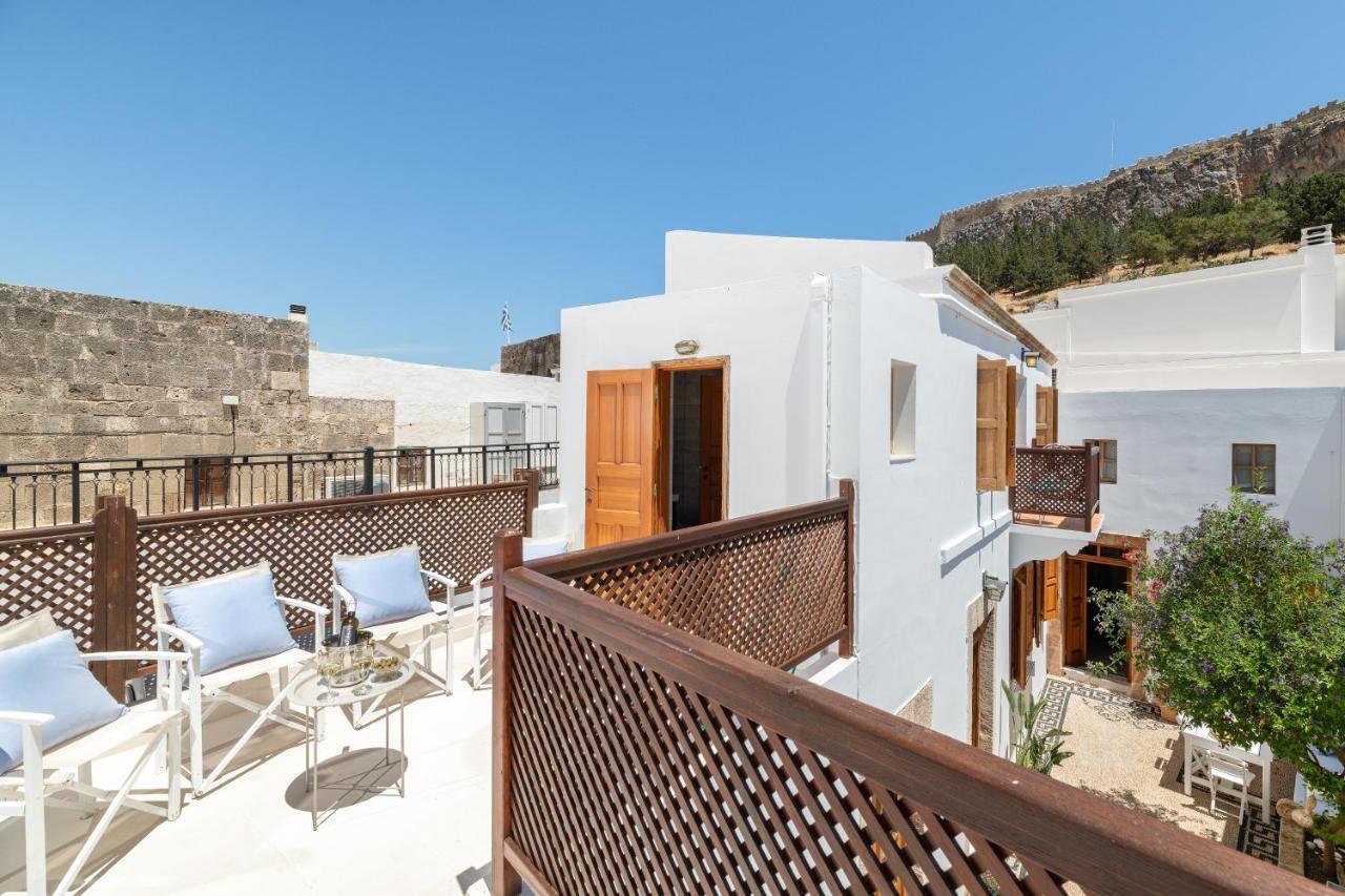 Villa Lindia Линдос Экстерьер фото